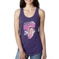 thumbnail image 1 of Wild Bobby Shore Surfer Betty Boop Betty Boop Ladies Racerback Tank Top, Purple Rush, Large, 1 of 5