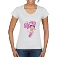 thumbnail image 1 of Wild Bobby Shore Surfer Betty Boop Betty Boop Women’s Standard V-Neck Tee, White, Medium, 1 of 5