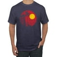 thumbnail image 1 of Wild Bobby, Silhouette Red Moon, Streetwear, Men Graphic Tees, Vintage Heather Navy, 4XL, 1 of 3