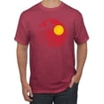 thumbnail image 1 of Wild Bobby, Silhouette Red Moon, Streetwear, Men Graphic Tees, Vintage Heather Red, Medium, 1 of 3