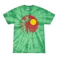 thumbnail image 1 of Wild Bobby, Silhouette Red Moon, Streetwear, Tie-Dye Tees, Spiral Kelly, Medium, 1 of 3