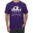 thumbnail image 1 of Wild Bobby, Soccer Dad Better Than a Regular Dad Father's Day Men's Tee, Purple, XX-Large, 1 of 6