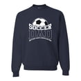 thumbnail image 1 of Wild Bobby, Soccer Dad Better Than a Regular Dad Father's Day Unisex Crewneck Sweatshirt, Navy, Large, 1 of 6