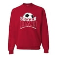 thumbnail image 1 of Wild Bobby, Soccer Dad Better Than a Regular Dad Father's Day Unisex Crewneck Sweatshirt, Red, XX-Large, 1 of 6