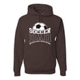 thumbnail image 1 of Wild Bobby, Soccer Dad Better Than a Regular Dad Father's Day Unisex Hoodie Sweatshirt, Brown, XX-Large, 1 of 6