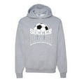 thumbnail image 1 of Wild Bobby, Soccer Dad Better Than a Regular Dad Father's Day Unisex Hoodie Sweatshirt, Heather Grey, Large, 1 of 6