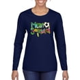 thumbnail image 1 of Wild Bobby, Soccer Mom Squad, Sports, Women Graphic Long Sleeve Tee, Navy, Medium, 1 of 4
