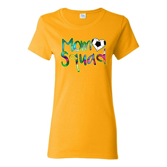 Wild Bobby, Soccer Mom Squad, Sports, Women Graphic Tee, Gold, 3X-Large
