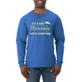 thumbnail image 1 of Wild Bobby, Sometimes It's A Fish Other Times It's A Buzz, Fishing, Men Long Sleeve Shirt, Royal, XX-Large, 1 of 4