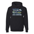 thumbnail image 1 of Wild Bobby, Sometimes It's A Fish Other Times It's A Buzz, Fishing, Unisex Graphic Hoodie Sweatshirt, Black, 3X-Large, 1 of 4