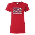 thumbnail image 1 of Wild Bobby, Sometimes It's A Fish Other Times It's A Buzz, Fishing, Women Graphic Tee, Red, Small, 1 of 4