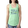 thumbnail image 1 of Wild Bobby, Sometimes It's A Fish Other Times It's A Buzz, Fishing, Women Racerback Tank Top, Mint, Large, 1 of 4