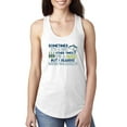 thumbnail image 1 of Wild Bobby, Sometimes It's A Fish Other Times It's A Buzz, Fishing, Women Racerback Tank Top, White, Large, 1 of 4