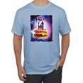 thumbnail image 1 of Wild Bobby, Space Pitbull Riding a Hamburger, Animal Lover, Men Graphic Tees, Light Blue, 3XL, 1 of 3