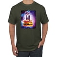 thumbnail image 1 of Wild Bobby, Space Pitbull Riding a Hamburger, Animal Lover, Men Graphic Tees, Military Green, 5XL, 1 of 3