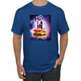 thumbnail image 1 of Wild Bobby, Space Pitbull Riding a Hamburger, Animal Lover, Men Graphic Tees, Royal, Medium, 1 of 3