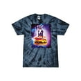thumbnail image 1 of Wild Bobby, Space Pitbull Riding a Hamburger, Animal Lover, Tie-Dye Tees, Spiral Navy, Large, 1 of 3