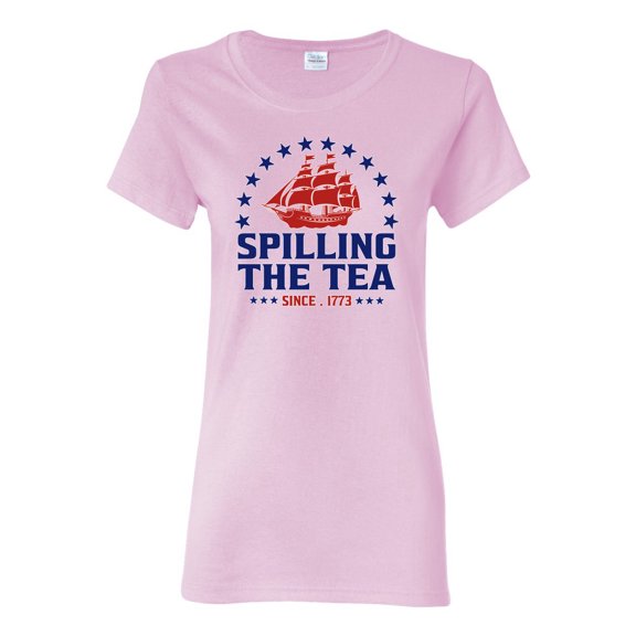 Wild Bobby Spilling The Tea Since 1773 Women Graphic Tee