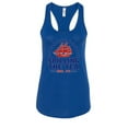 thumbnail image 1 of Wild Bobby Spilling The Tea Since 1773 Women Racerback Tank Top, 1 of 6