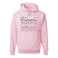 thumbnail image 1 of Wild Bobby, Squat Because No One Raps About Little Butts Gym/Workout Unisex Graphic Hoodie Sweatshirt, Light Pink, 3X-Large, 1 of 5
