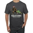 thumbnail image 1 of Wild Bobby, Squatching Through the Snow Bigfoot, Christmas, Men Graphic Tee, Heather Black, Medium, 1 of 4