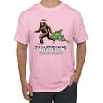 thumbnail image 1 of Wild Bobby, Squatching Through the Snow Bigfoot, Christmas, Men Graphic Tee, Light Pink, Medium, 1 of 4