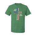 thumbnail image 1 of Wild Bobby Stand For The Flag Kneel for The Cross USA Flag Men Tee, 1 of 6
