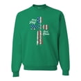 thumbnail image 1 of Wild Bobby Stand For The Flag Kneel for The Cross USA Flag Unisex Crewneck Sweatshirt, 1 of 6