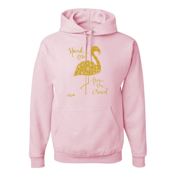 Stand Out From The Crowd Be Different Inspirational Inspirational/Christian Unisex Graphic Hoodie Sweatshirt, Light Pink, Small