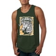 thumbnail image 1 of Wild Bobby Star Dust Horse Black and Yellow Distressed Vintage Men Tank Top, Forest Green, XX-Large, 1 of 6