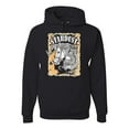 thumbnail image 1 of Wild Bobby Star Dust Horse Black and Yellow Distressed Vintage Unisex Hoodie Sweatshirt, Black, Small, 1 of 6