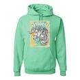 thumbnail image 1 of Wild Bobby Star Dust Horse Black and Yellow Distressed Vintage Unisex Hoodie Sweatshirt, Mint, 3X-Large, 1 of 6