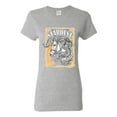 thumbnail image 1 of Wild Bobby Star Dust Horse Black and Yellow Distressed Vintage Women Graphic Tee, Heather Grey, Small, 1 of 6
