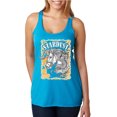 thumbnail image 1 of Wild Bobby Star Dust Horse Black and Yellow Distressed Vintage Women Tri-Blend Racerback Tank Top, Vintage Turquoise, Medium, 1 of 6