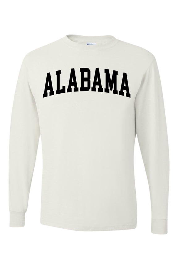 State of Alabama College Style Men Long Sleeve Shirt
