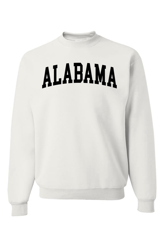 State of Alabama College Style Unisex Crewneck Sweatshirt