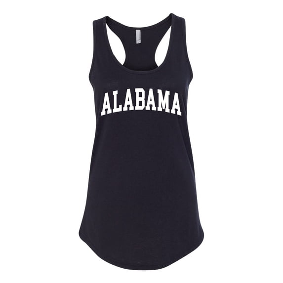 Wild Bobby State of Alabama College Style Women Racerback Tank Top
