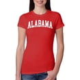 thumbnail image 1 of Wild Bobby State of Alabama College Style Women Slim Fit Junior Tee, 1 of 6