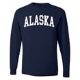thumbnail image 1 of Wild Bobby State of Alaska College Style Men Long Sleeve Shirt, 1 of 6
