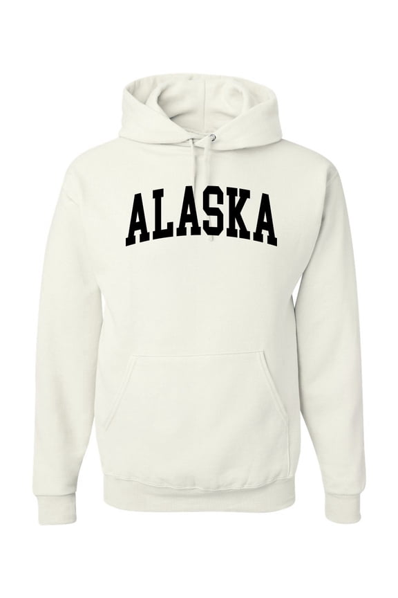 State of Alaska College Style Unisex Hoodie Sweatshirt