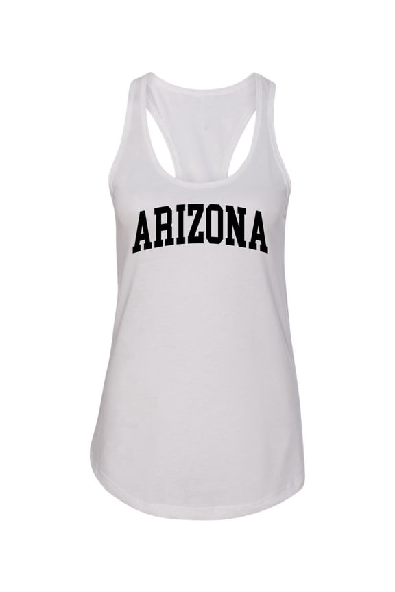State of Arizona College Style Women Racerback Tank Top