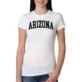 thumbnail image 1 of Wild Bobby State of Arizona College Style Women Slim Fit Junior Tee, 1 of 6