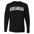 thumbnail image 1 of Wild Bobby State of Arkansas College Style Men Long Sleeve Shirt, 1 of 6