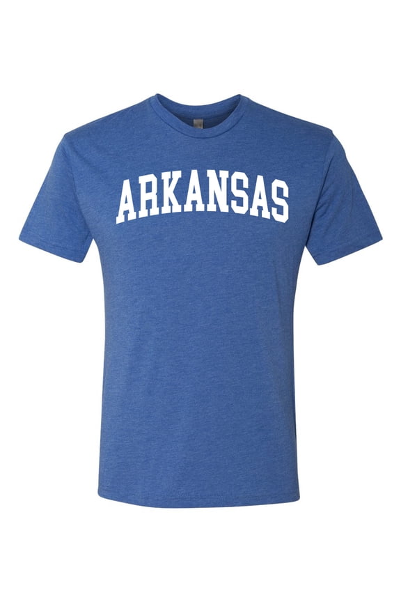 State of Arkansas College Style Men Premium Tri Blend Tee