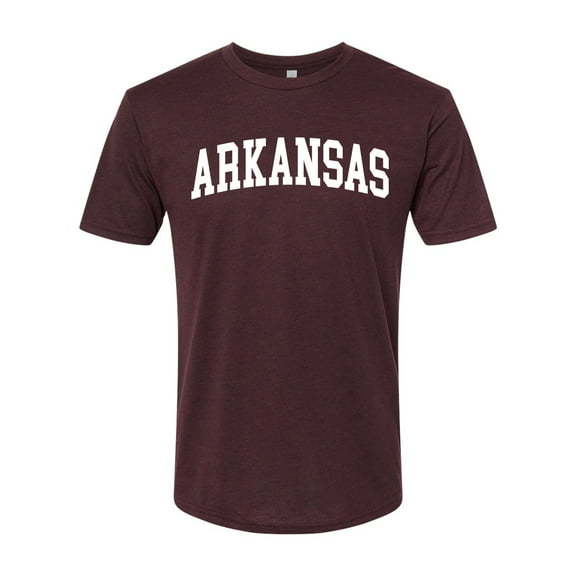 Wild Bobby State of Arkansas College Style Men Premium Tri Blend Tee