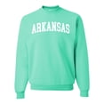 thumbnail image 1 of Wild Bobby State of Arkansas College Style Unisex Crewneck Sweatshirt, 1 of 6