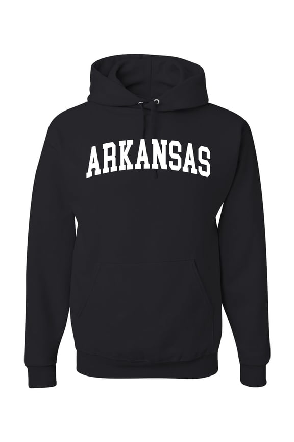 State of Arkansas College Style Unisex Hoodie Sweatshirt