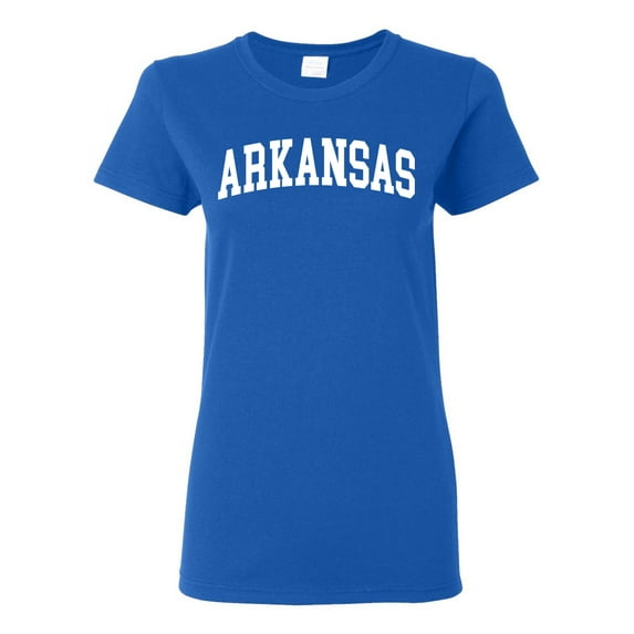 Wild Bobby State of Arkansas College Style Women Graphic Tee
