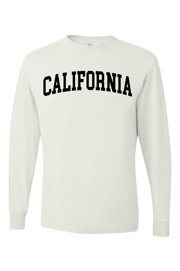 State of California College Style Men Long Sleeve Shirt