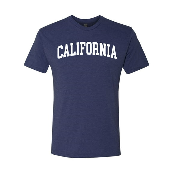 Wild Bobby State of California College Style Men Premium Tri Blend Tee